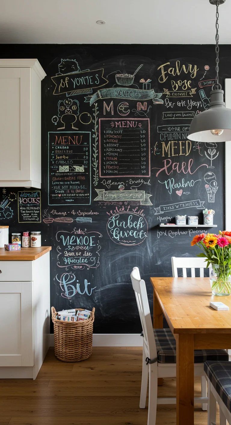10. Chalkboard Walls: Creative and Functional Spaces