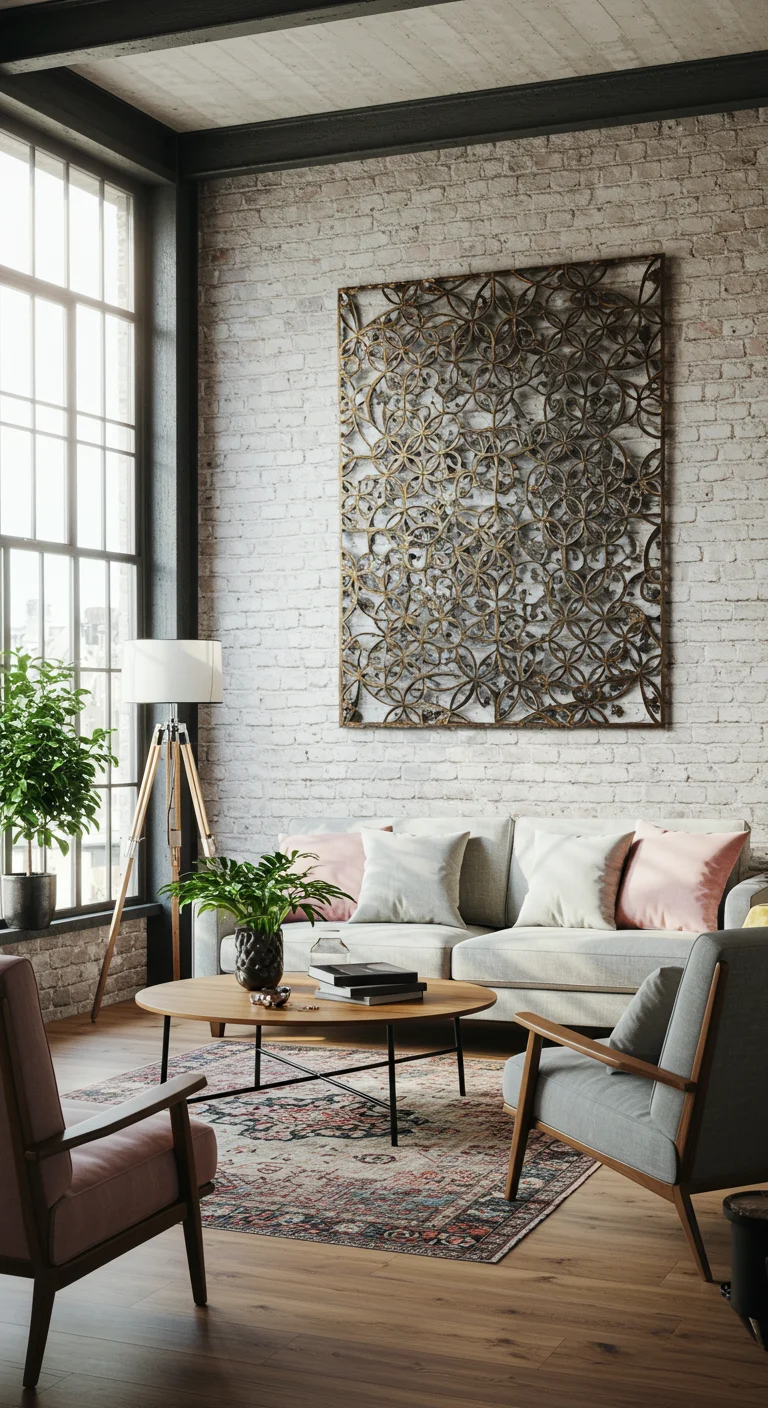 12. Metal Art: Industrial Chic for Modern Homes