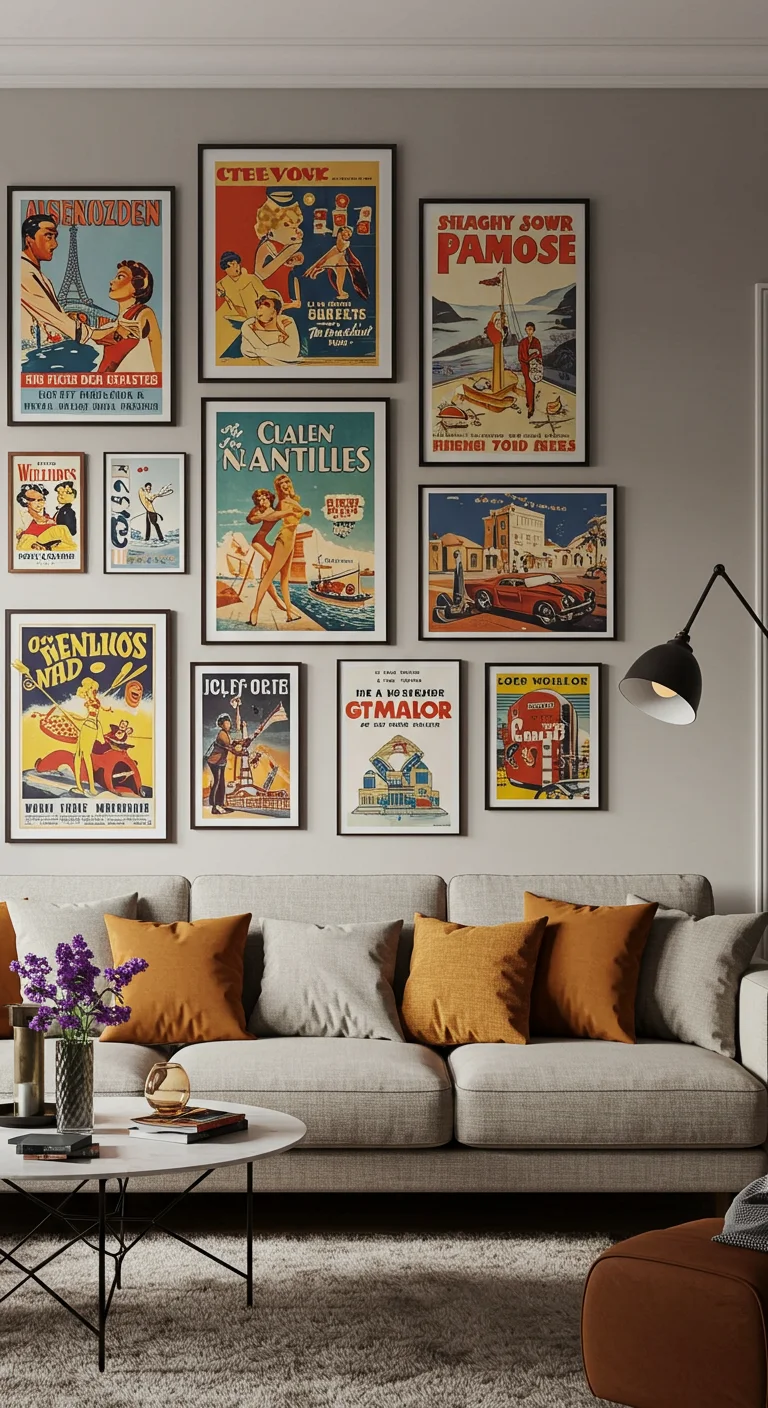 25. Vintage Posters: Nostalgia Meets Style
