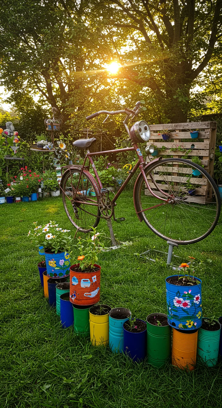 9. Upcycled Garden Art: Creativity Meets Sustainability