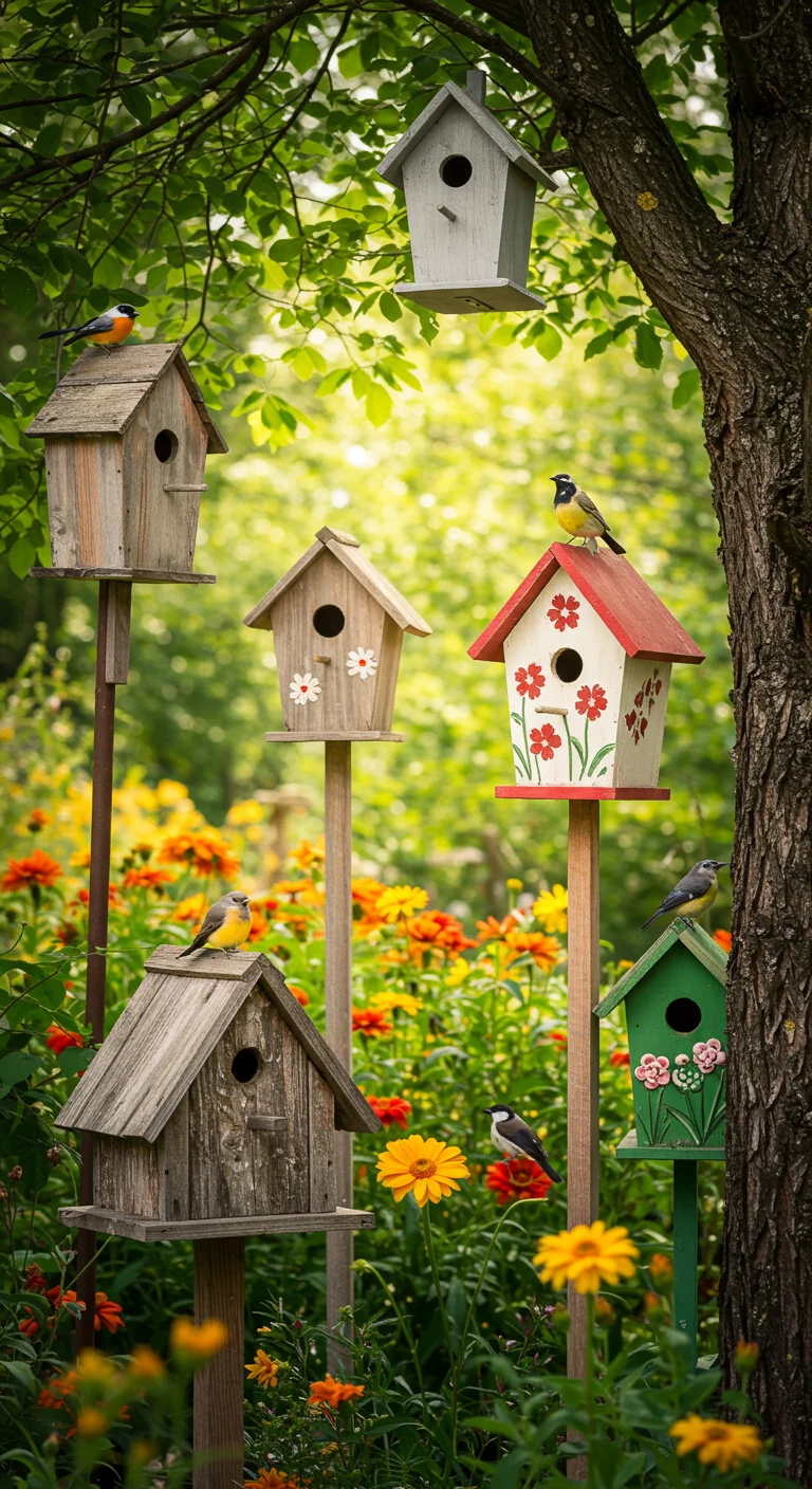 11. Charming Birdhouses: Homes for Feathered Friends