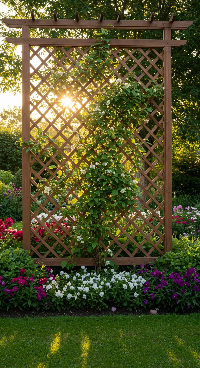 16. Stylish Trellises: Support for Climbing Beauty