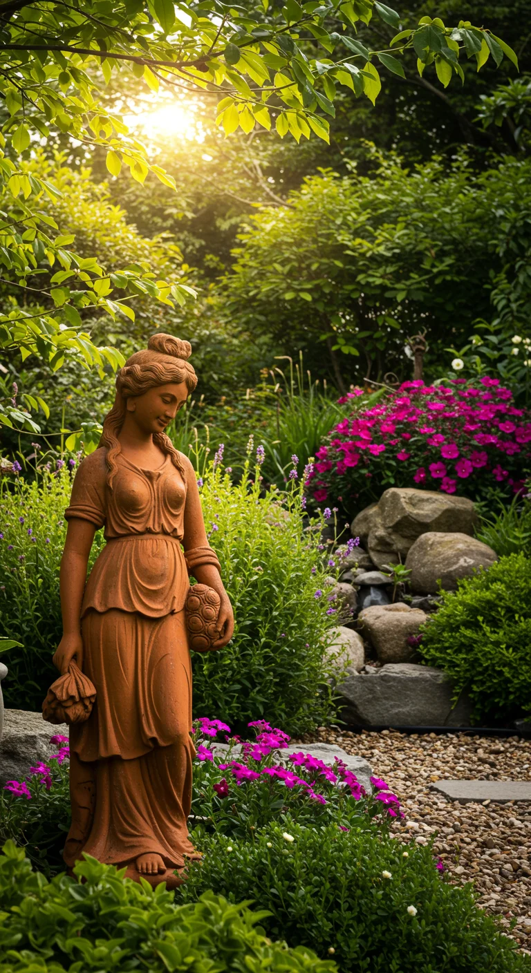 18. Terracotta Statues: Earthy Elegance