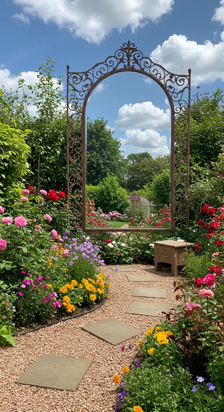19. Garden Mirrors: Reflecting Beauty and Space
