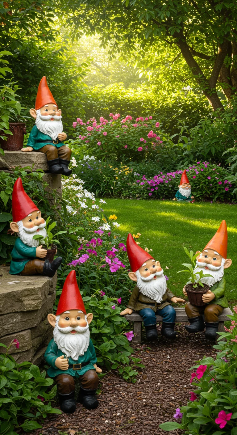 25. Garden Gnomes: Quirky Characters for Fun