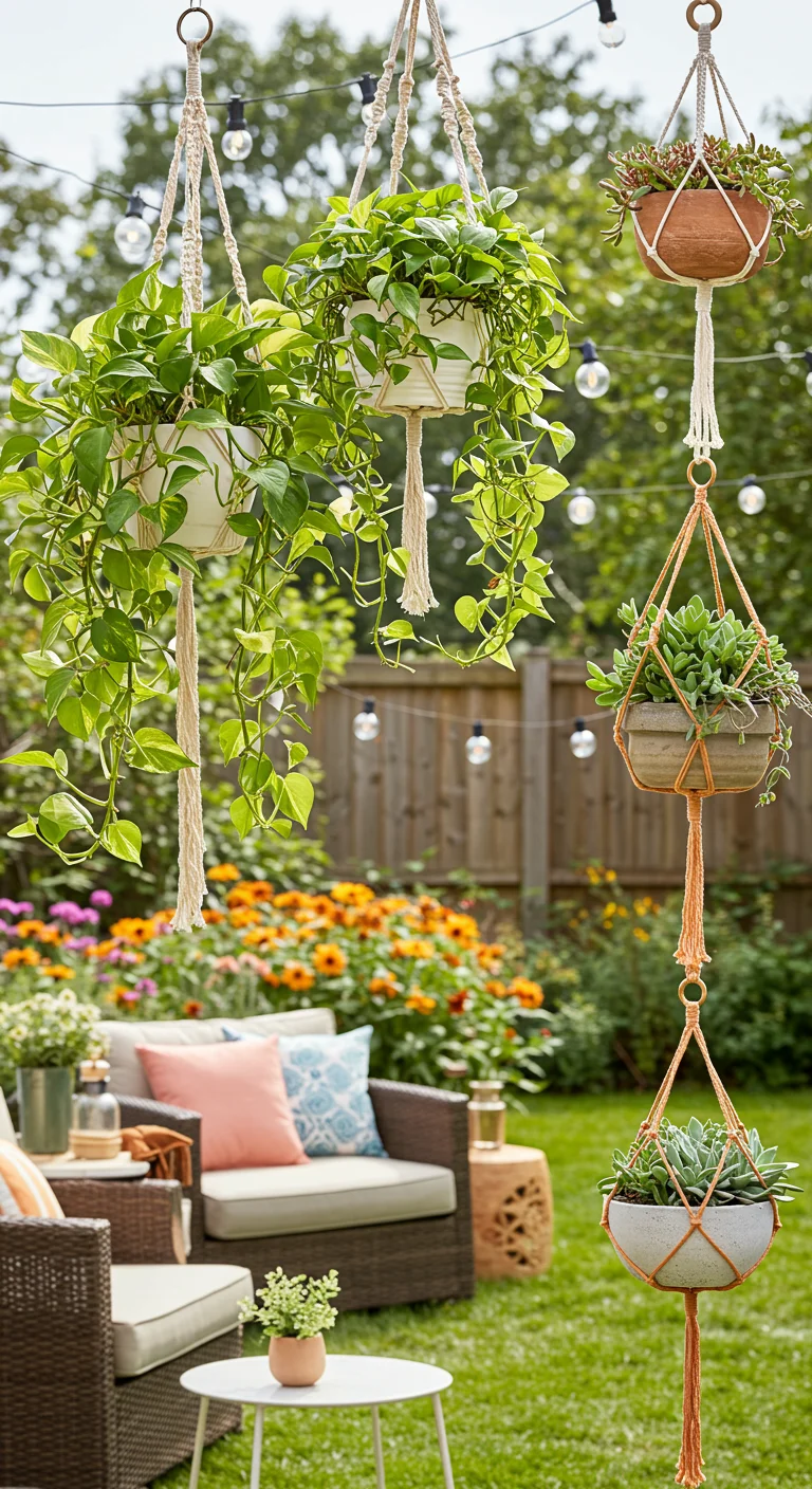 28. Creative Plant Hangers: Elevate Your Greens