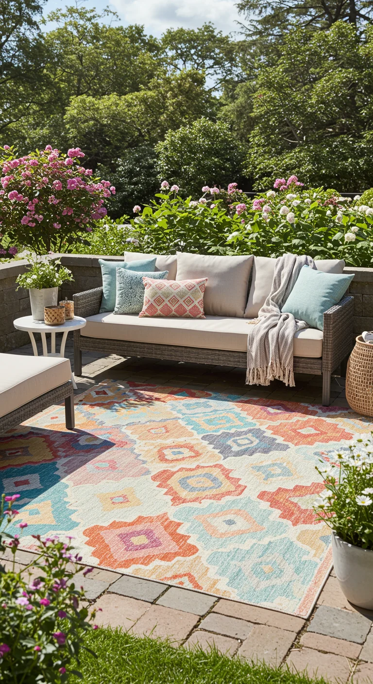 36. Stylish Outdoor Rugs: Comfort for Your Feet