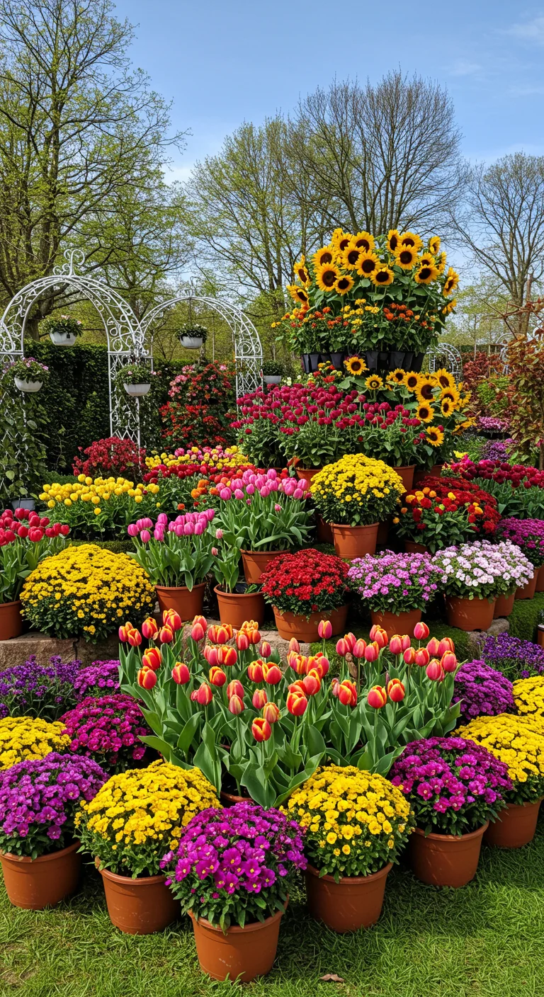 41. Seasonal Flower Displays: Colorful Blooms for Every Occasion