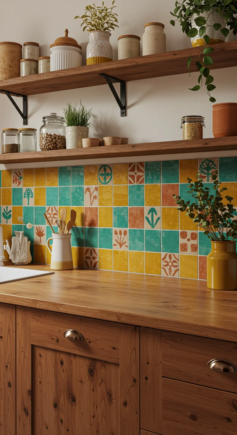 5. Colorful Tiles: Adding Artistic Flair to Your Backsplash