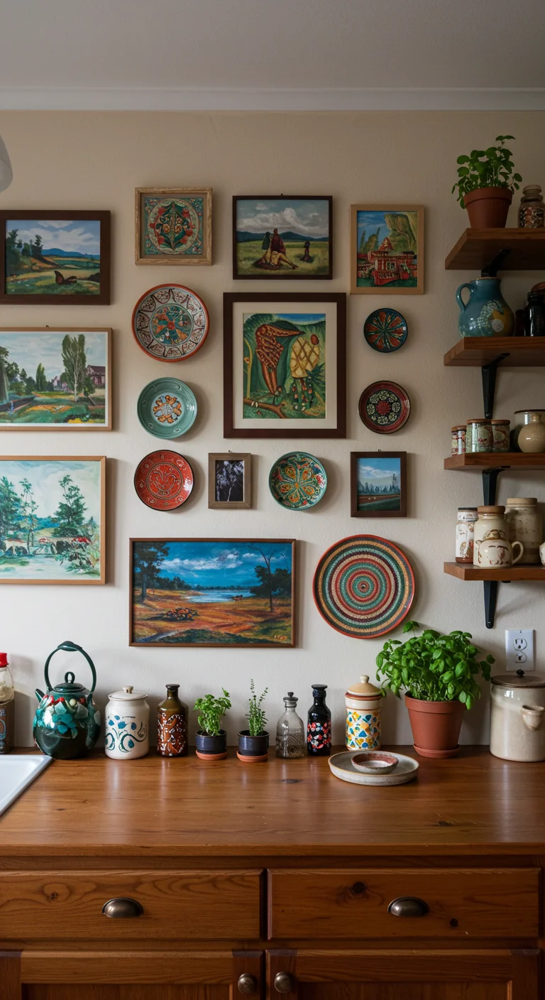 15. Artistic Wall Art: Personalizing Your Culinary Space