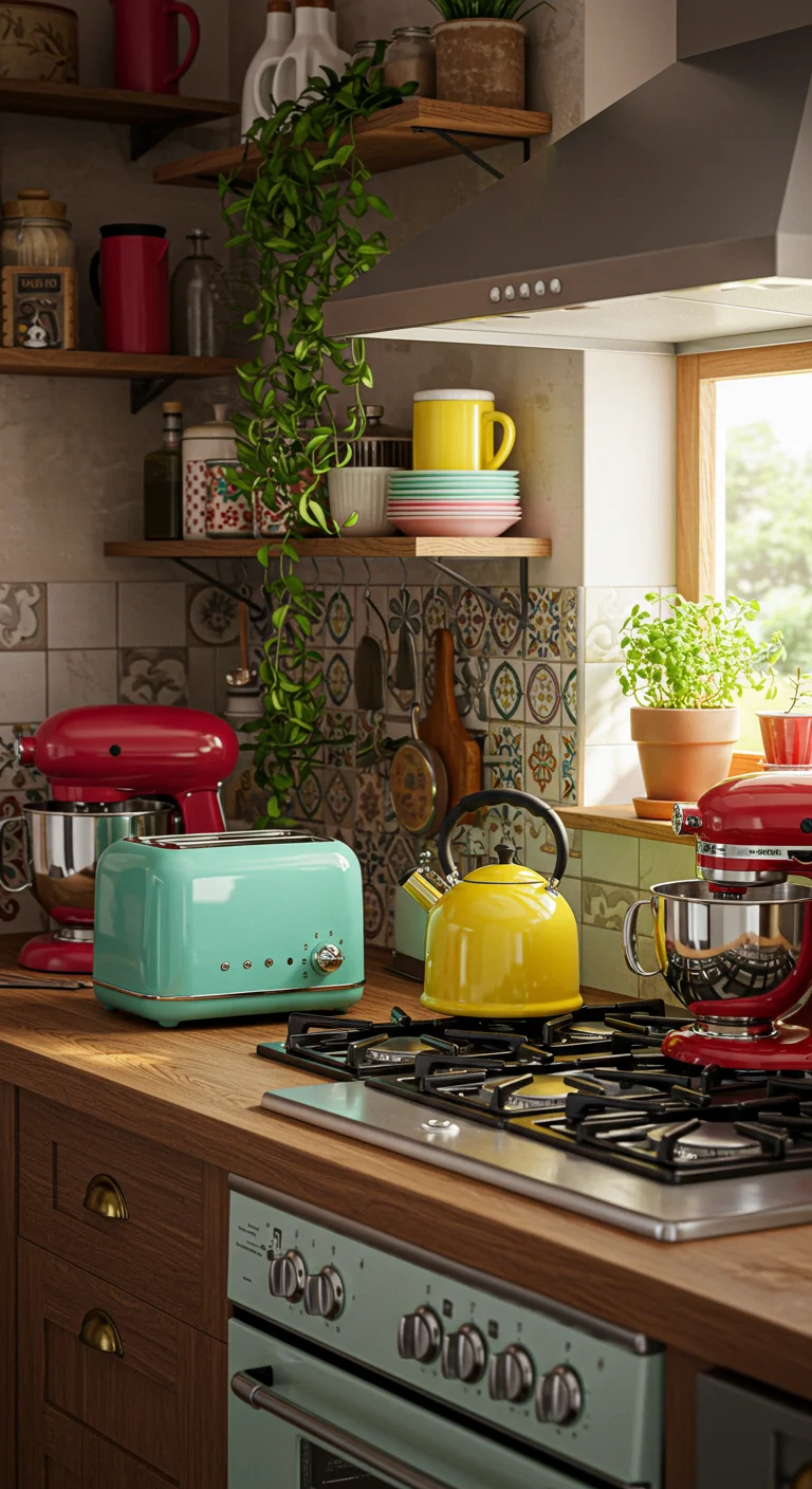 22. Colorful Appliances: Making a Statement with Your Kitchen Gear