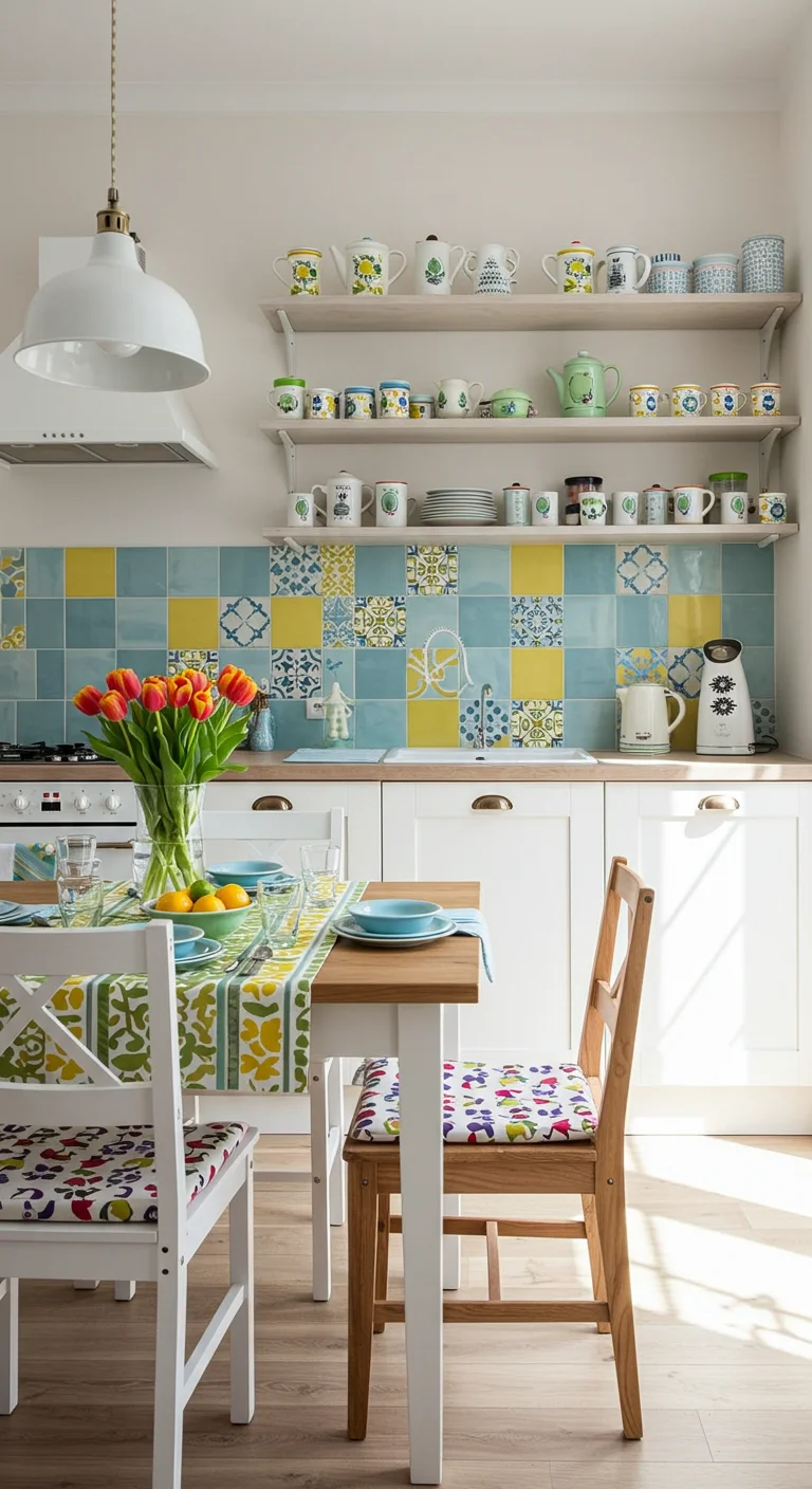 25. Playful Patterns: Embracing Fun in Your Kitchen Design