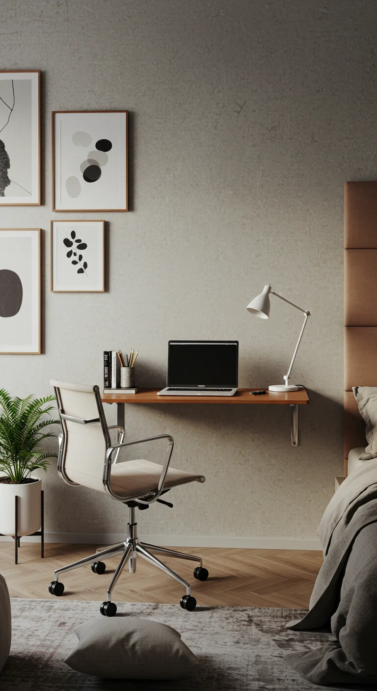 19. Wall-mounted Desks: Efficiency Meets Style