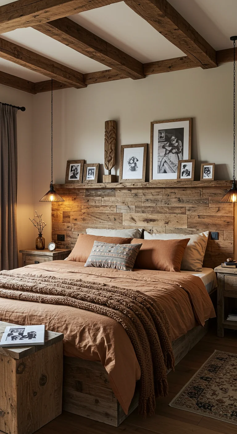 22. Rustic Wood Accents: Warmth and Coziness