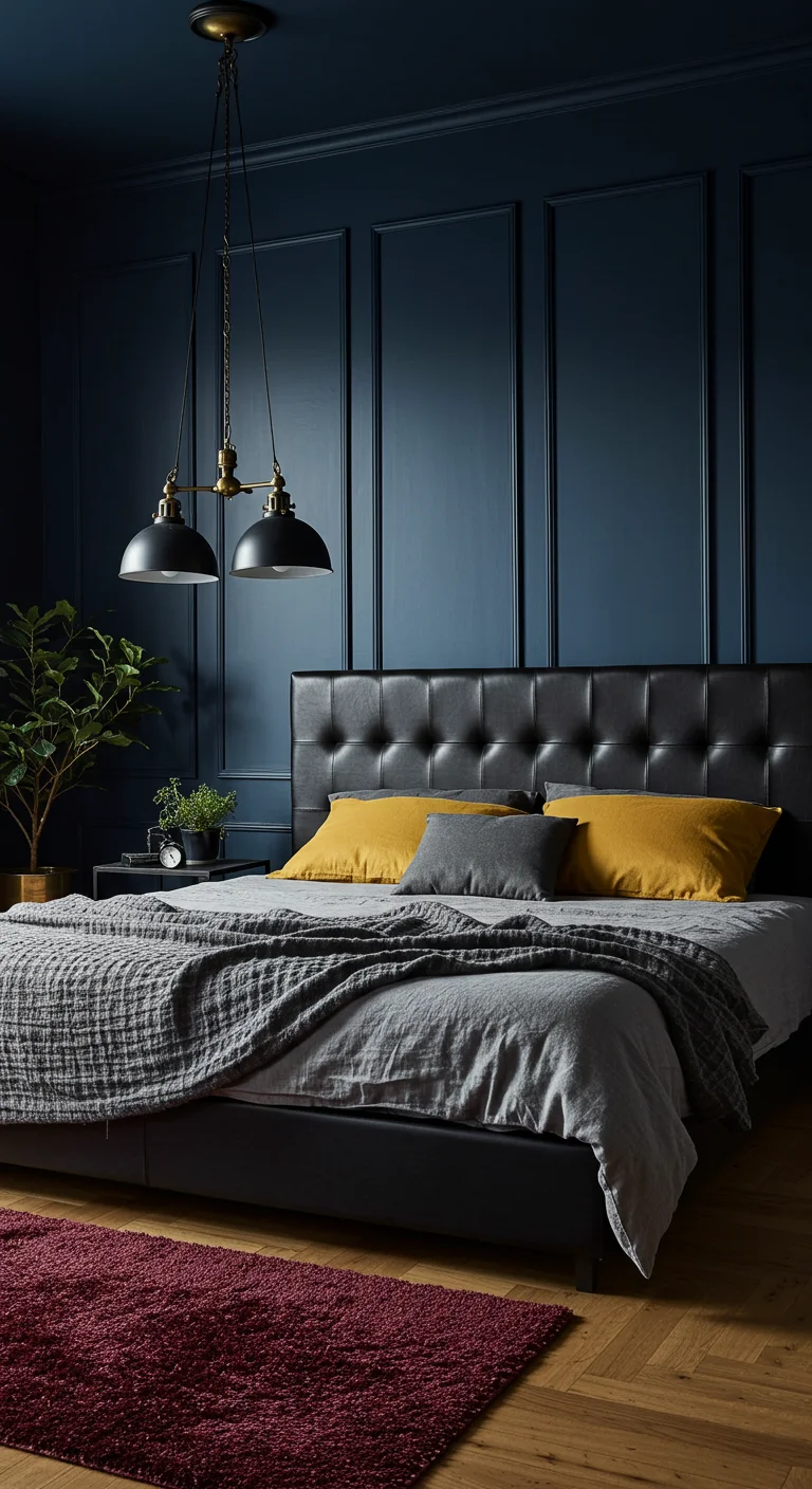 23. Masculine Color Schemes: Bold and Inviting