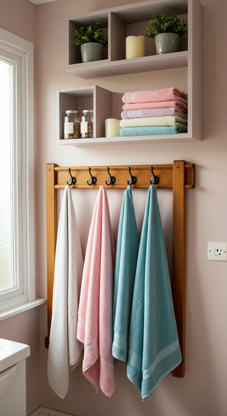 13. Towel Racks That Double as Decor