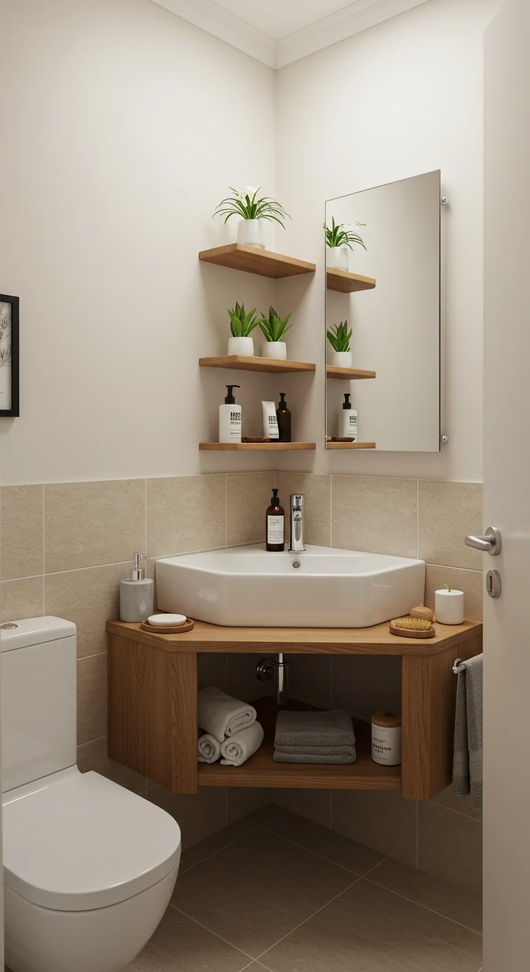 15. Corner Sinks: Unused Spaces Transformed